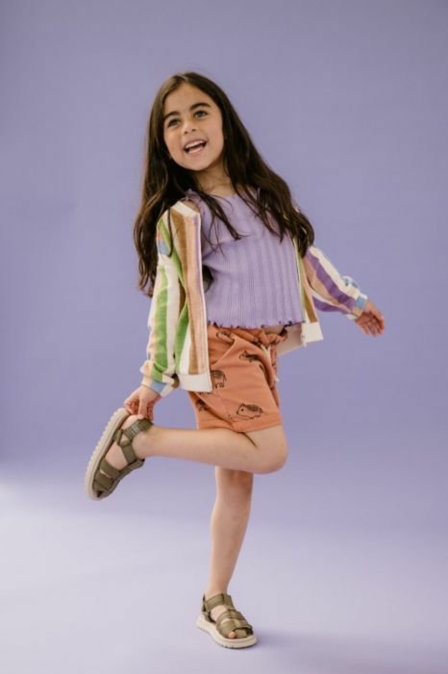 Clothing Sproet & Sprout | Sproet & Sprout Paperbag Korte Broek Piggy Print