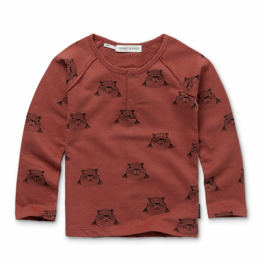 Clothing Sproet & Sprout | Sproet & Sprout Grandad T-Shirt Marmot