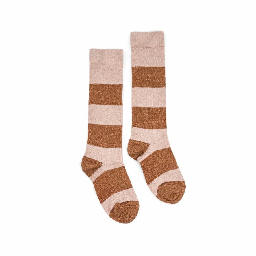 Clothing MP Denmark | Mp Glitter Kniekousen Dust Rose