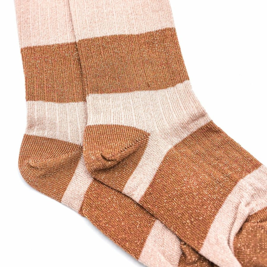 Clothing MP Denmark | Mp Glitter Kniekousen Dust Rose