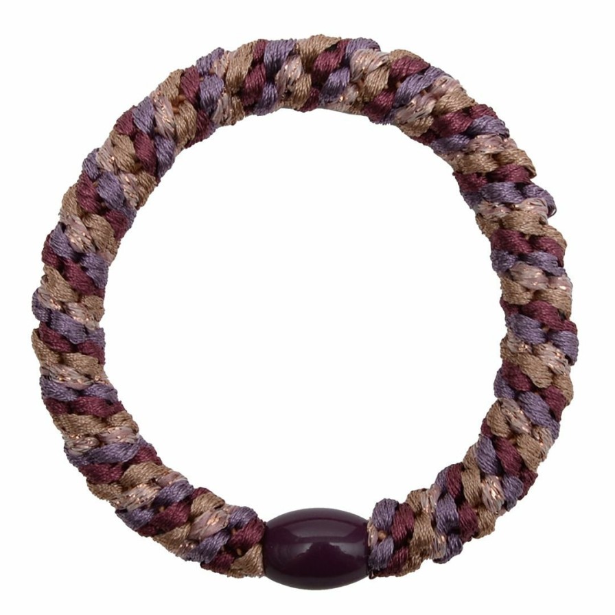 Clothing MAST Studio | Mast Studio Haarelastiekje Mix Glitter Plum