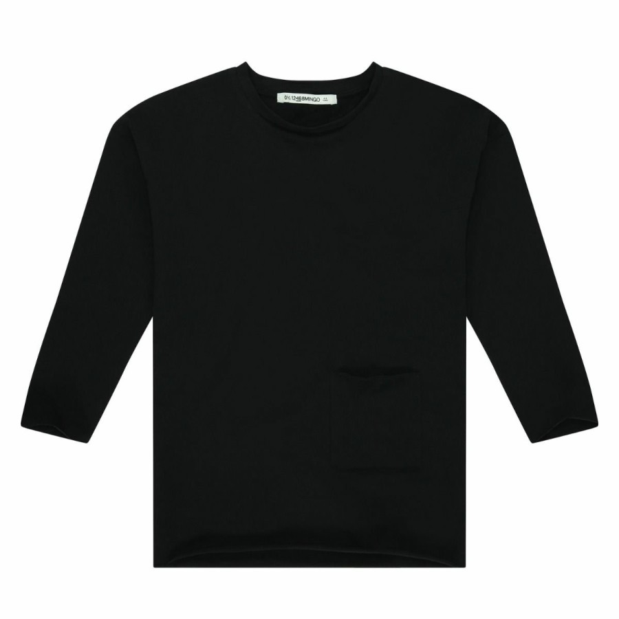 Clothing Mingo | Mingo Oversized Longsleeve Zwart