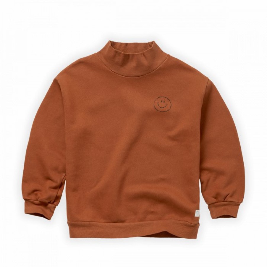 Clothing Sproet & Sprout | Sproet & Sprout Sweatshirt Turtleneck Smiley