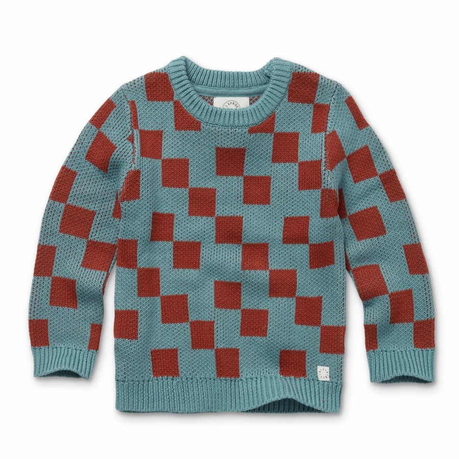 Clothing Sproet & Sprout | Sproet & Sprout Sweater Block Check