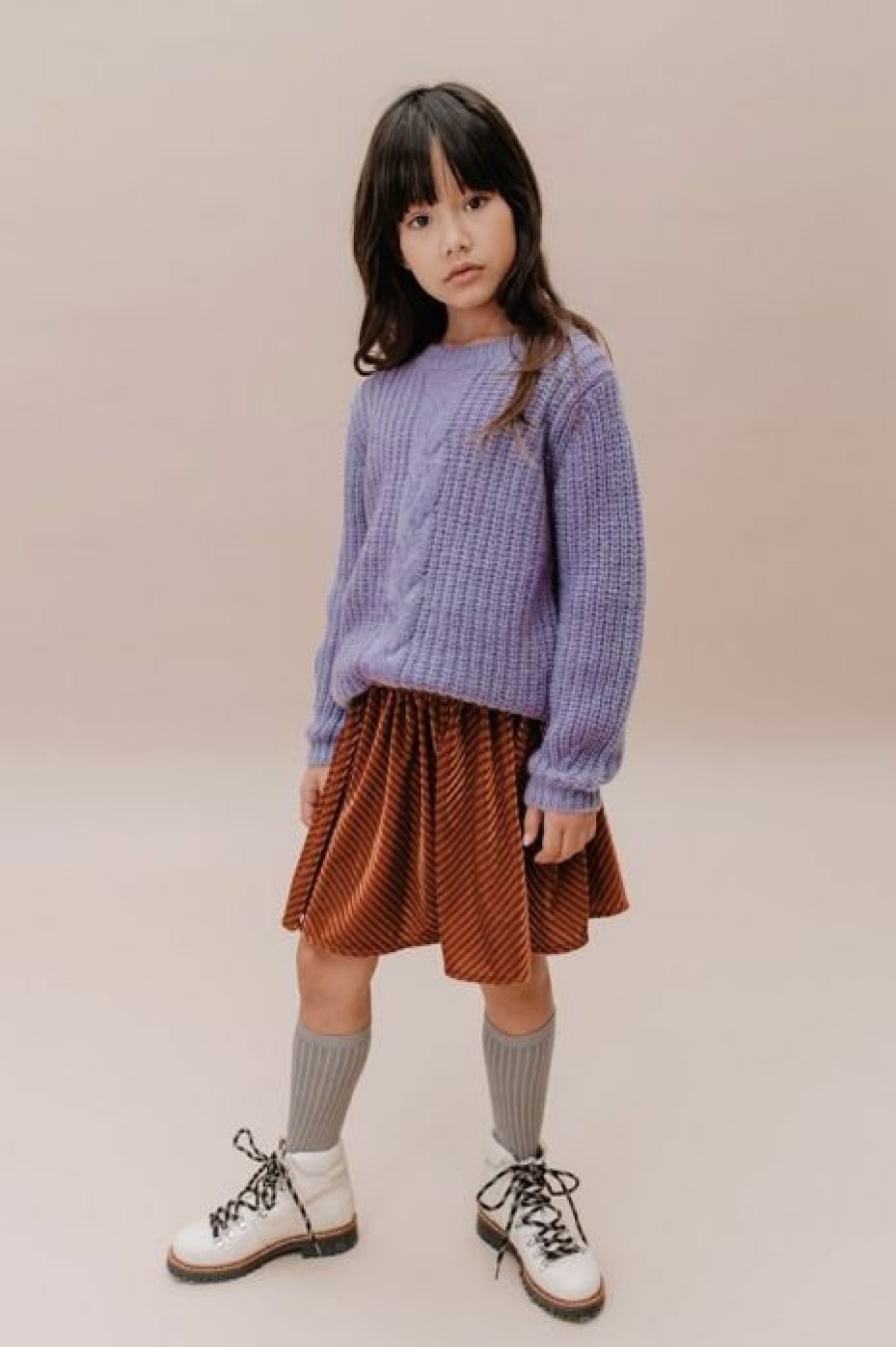 Clothing Sproet & Sprout | Sproet & Sprout Paperbag Rokje Velvet Rib