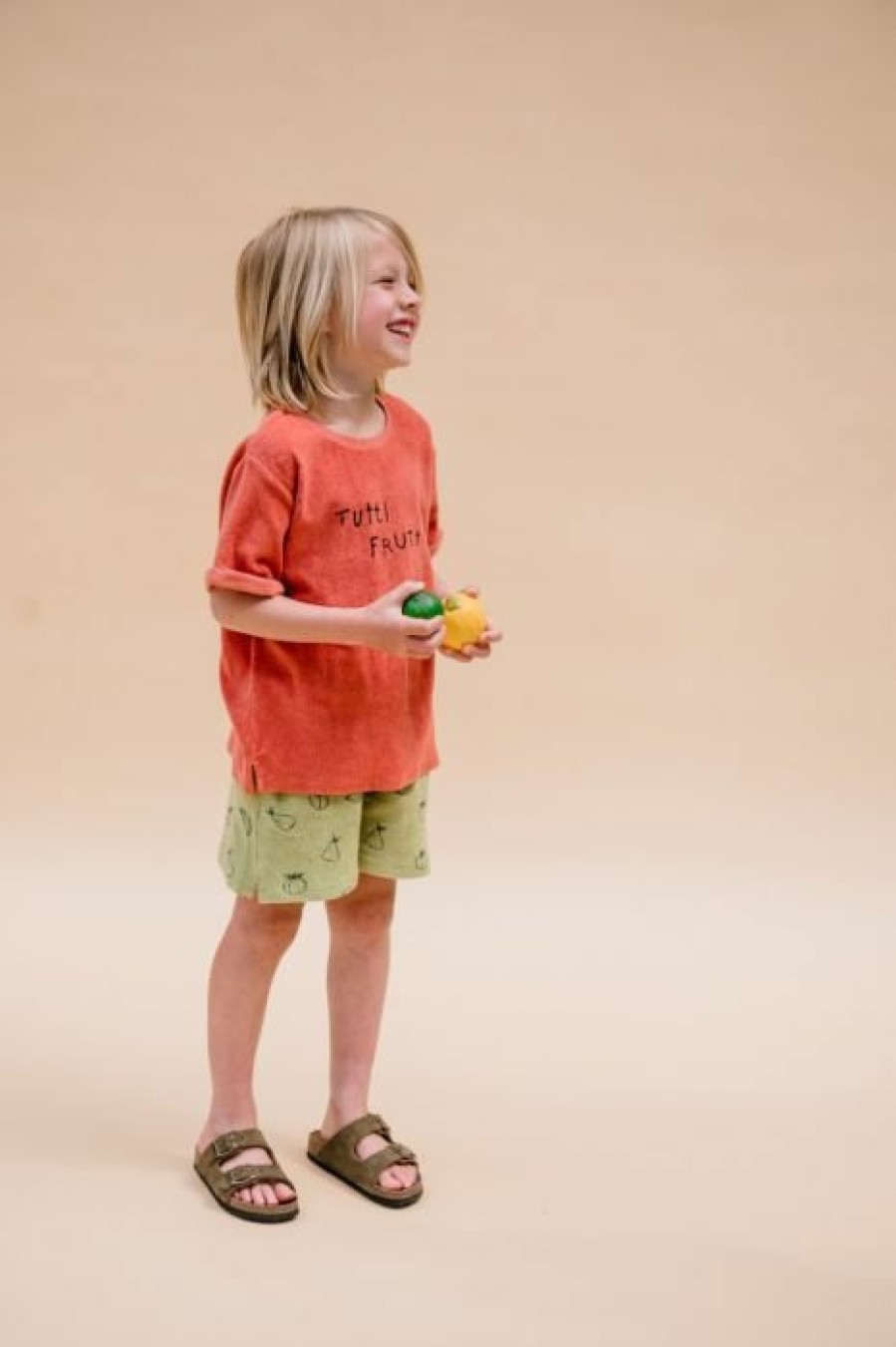 Clothing Sproet & Sprout | Sproet & Sprout Terry Korte Broek Tutti Frutti