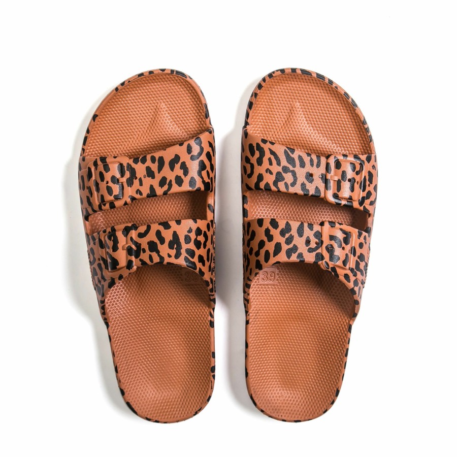 Mama Freedom Moses | Freedom Moses Slippers Toffee Leopard