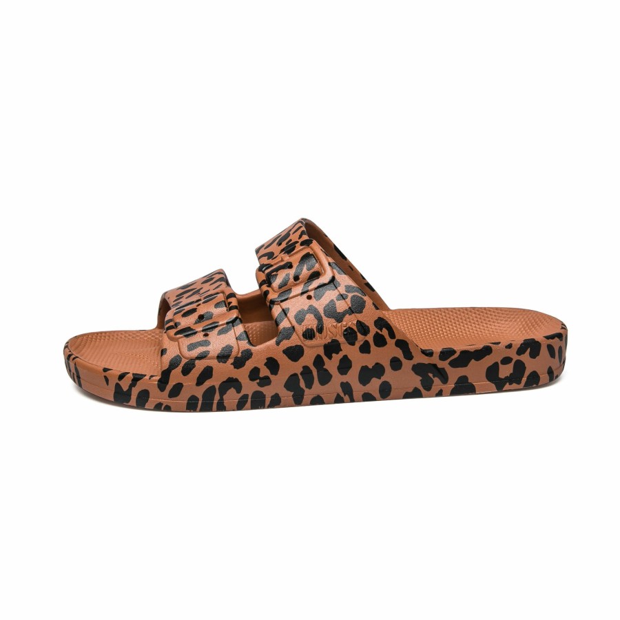 Mama Freedom Moses | Freedom Moses Slippers Toffee Leopard