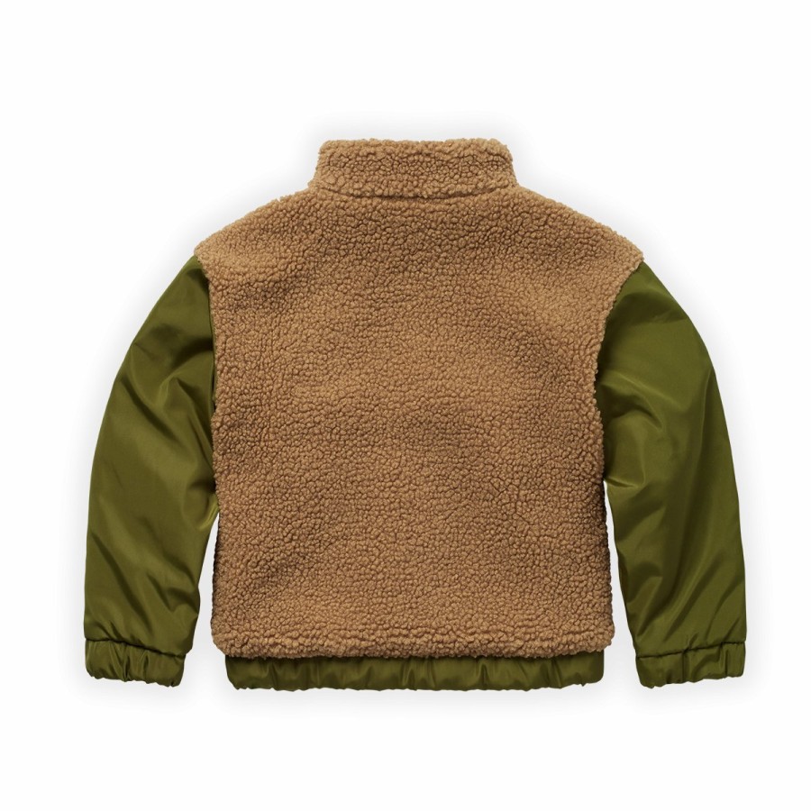 Clothing Sproet & Sprout | Sproet & Sprout Sherpa Jacket Colourblock