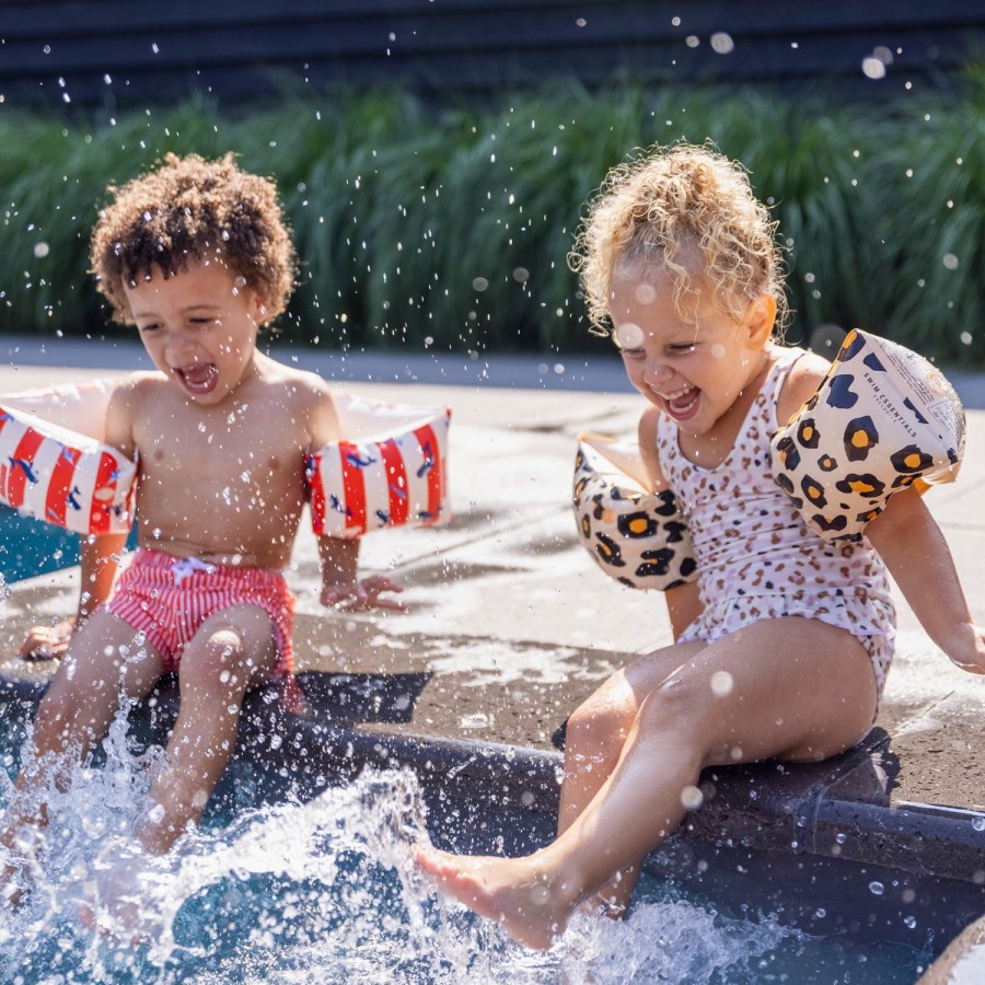 Clothing Swim Essentials | Swim Essentials Zwembandjes Leopard Beige 2-6 Jaar