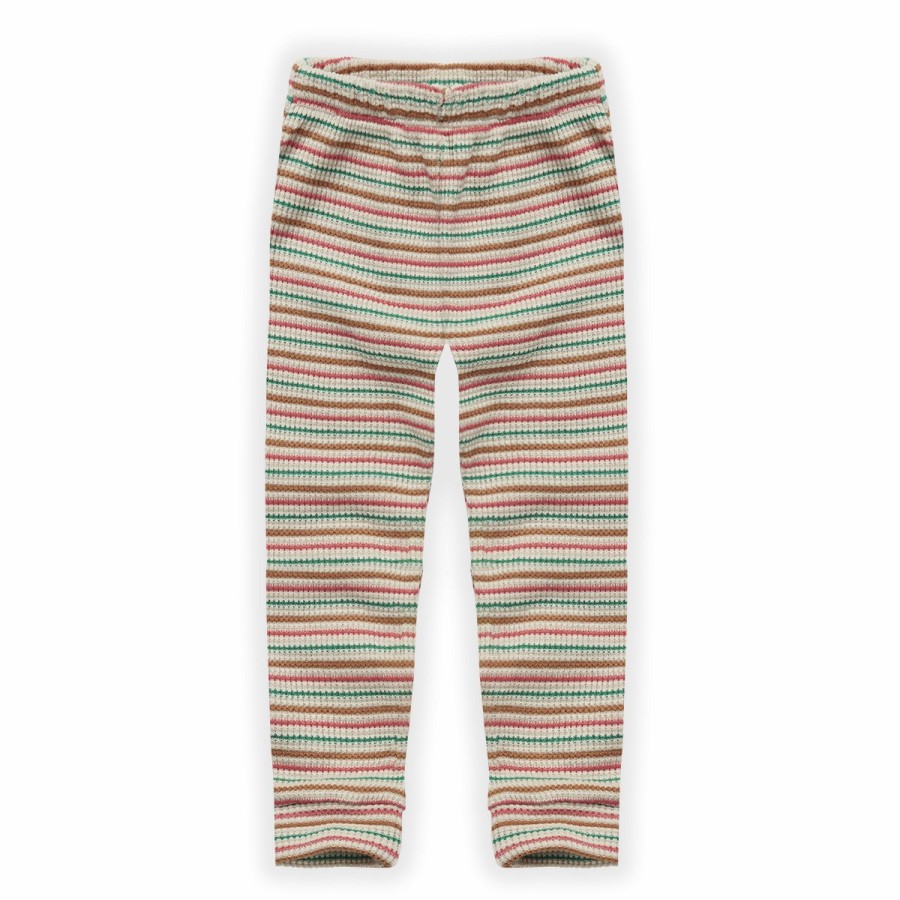 Clothing Sproet & Sprout | Sproet & Sprout Waffle Legging Stripe