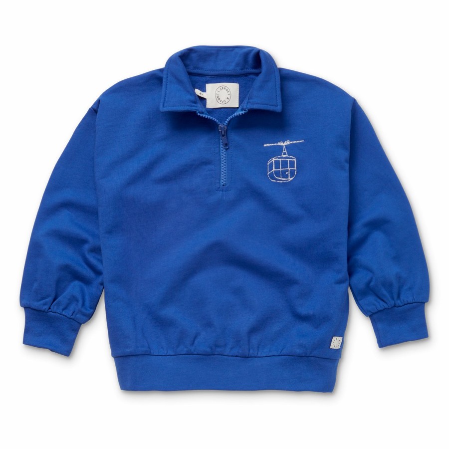 Clothing Sproet & Sprout | Sproet & Sprout Sweatshirt Collar Zip Ski Lift