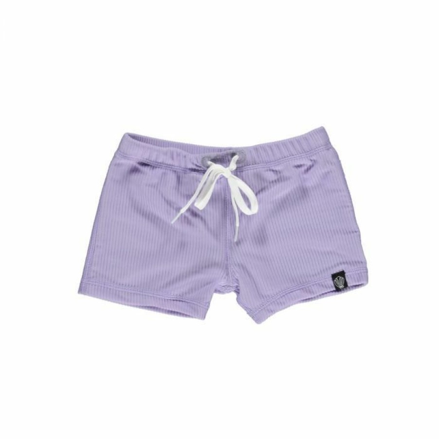 Clothing Beach & Bandits | Uv Zwembroekje Lavender Ribbed