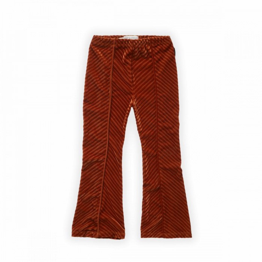 Clothing Sproet & Sprout | Sproet & Sprout Velvet Rib Flare Broek
