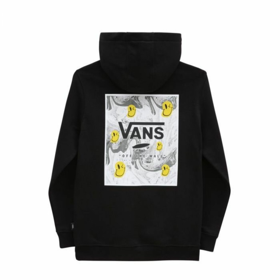 Clothing Vans | Vans Print Box Back Hoodie Charcoal