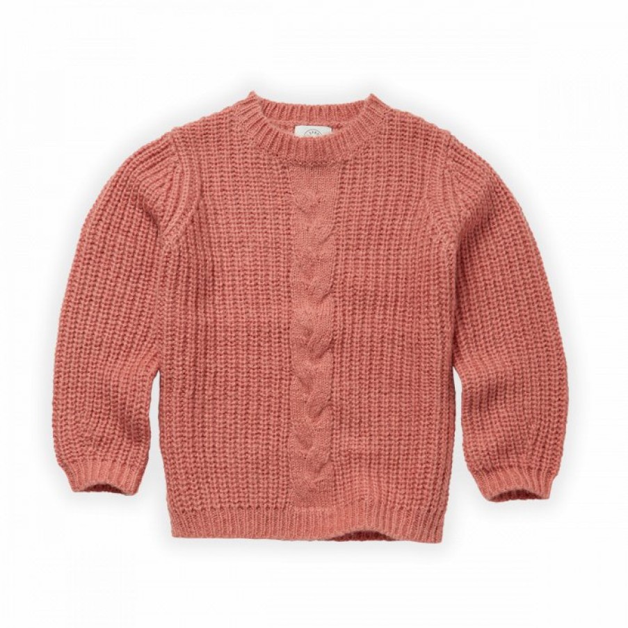 Clothing Sproet & Sprout | Sproet & Sprout Cable Sweater Rose