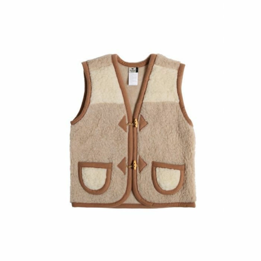 Clothing Alwero | Alwero Bodywarmer Alpen Junior Duo Beige