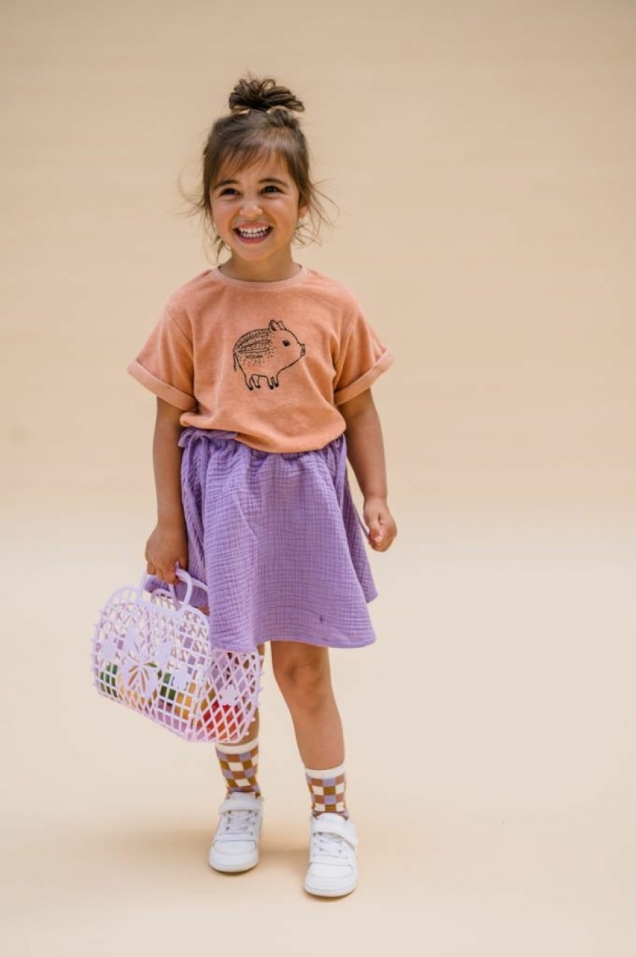 Clothing Sproet & Sprout | Sproet & Sprout Terry T-Shirt Truffle Piggy